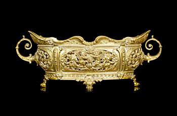 JARDINJERE, mässing, Louis XV-stil, 1900-tal.