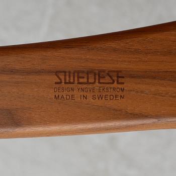 Yngve Ekström, armchair with footstool, "Lamino", Swedese, 2011.