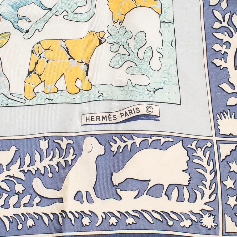 Hermès, scarf, "Early America".