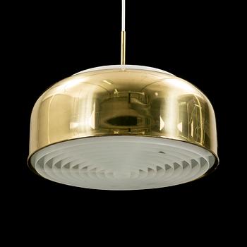 A CEILING LAMP, Ateljé Lyktan, brass, 1970s.