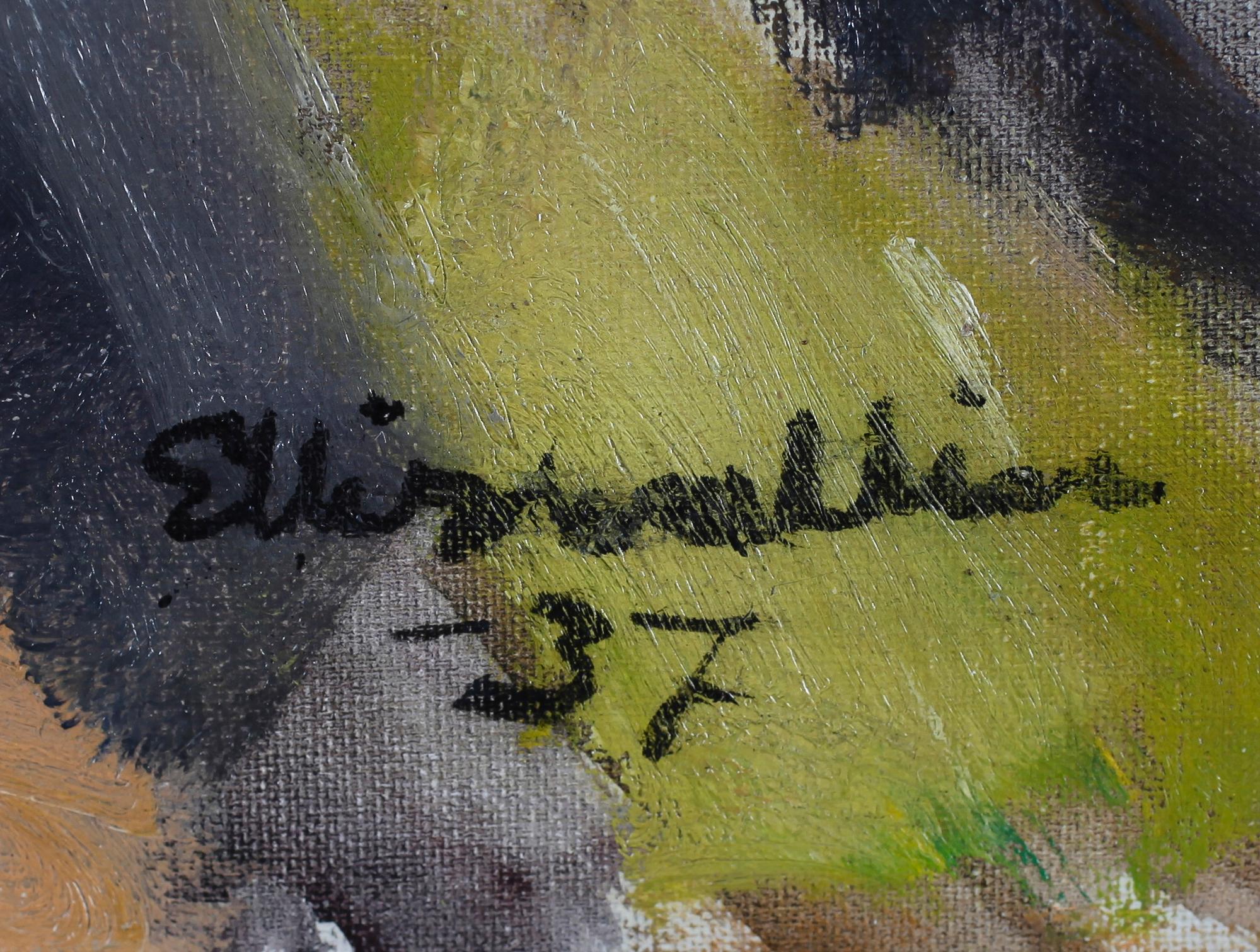 ELLIS WALLIN, olja på duk, signerad och daterad -37.