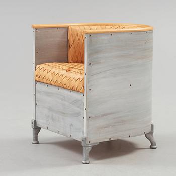 MATS THESELIUS, "Aluminiumfåtölj", Källemo, Värnamo ca 1990.