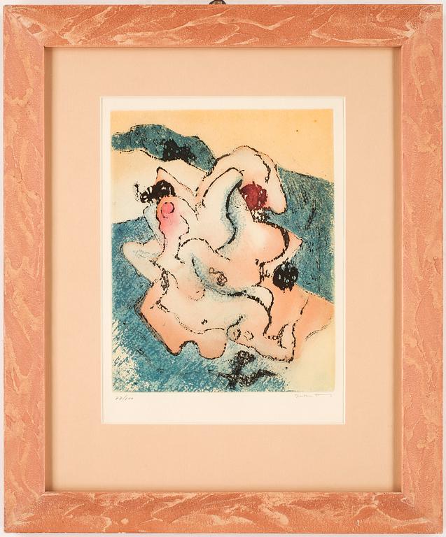 DOROTHEA TANNING, färgetsningar, 4 st, signerade och numrerade 77/100.
