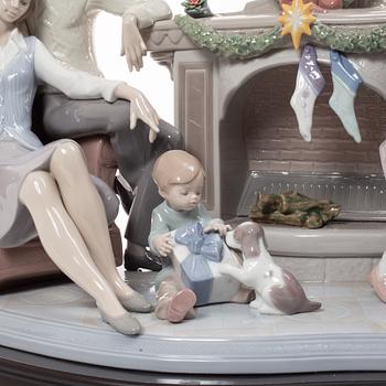 Francisco Polope, figurin, "A family christmas", Lladró, Spanien.