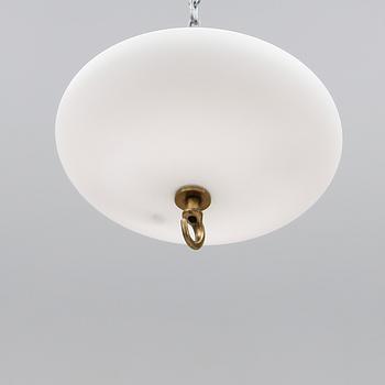 TAKLAMPA, tenn, 1900-talets första hälft. Höjd ca 62 cm.