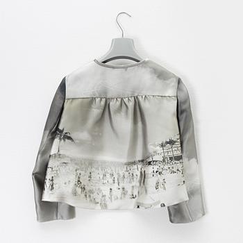 Prada, a silk-mix jacket and top, size 38.
