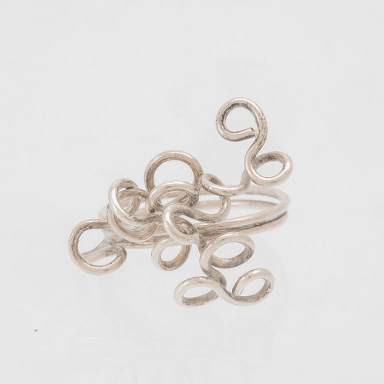 Berit Johansson, 3 silver rings.