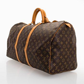 Louis Vuitton, a Monogram Canvas 'Keepall 55' bag.