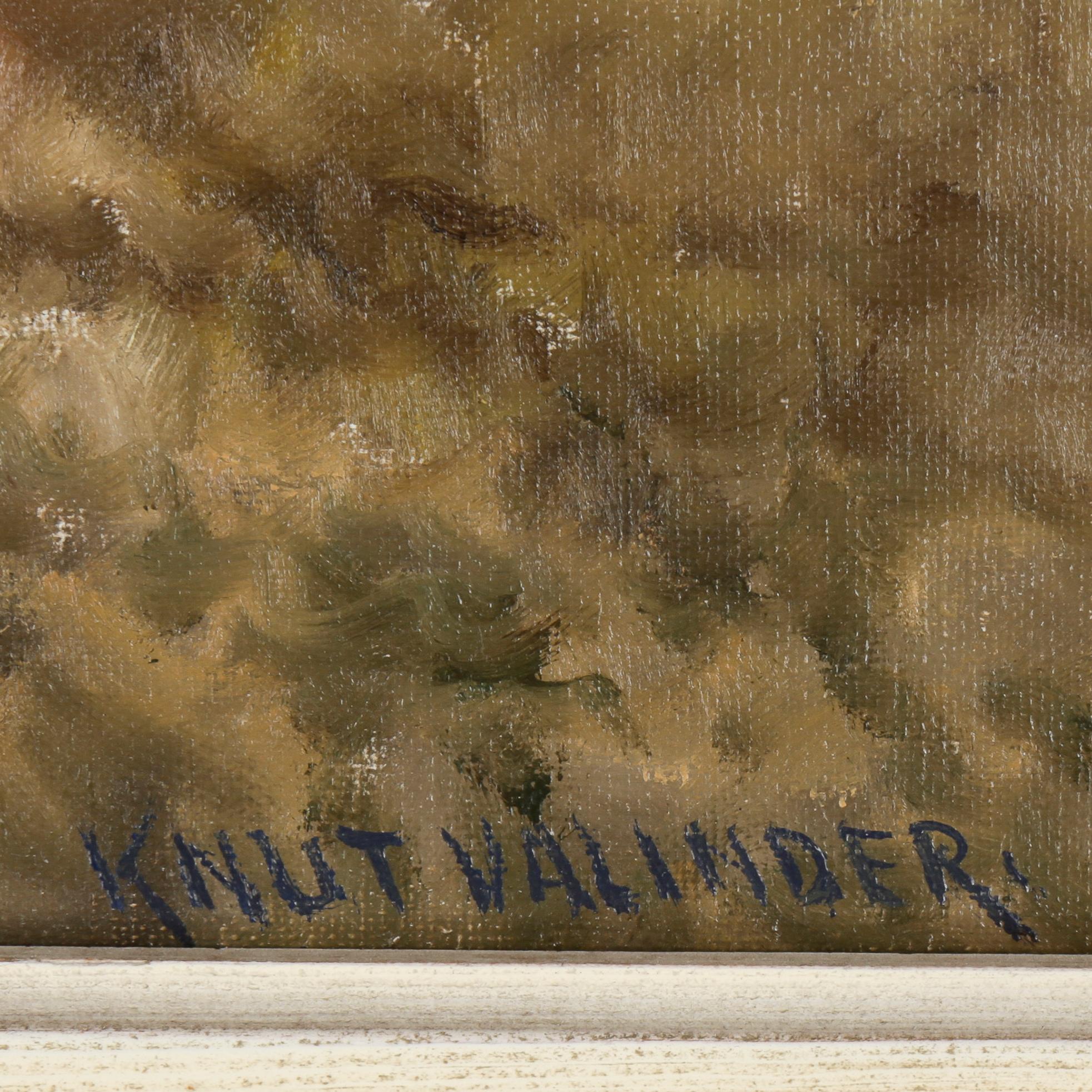 KNUT VALINDER, olja på duk, signerad.