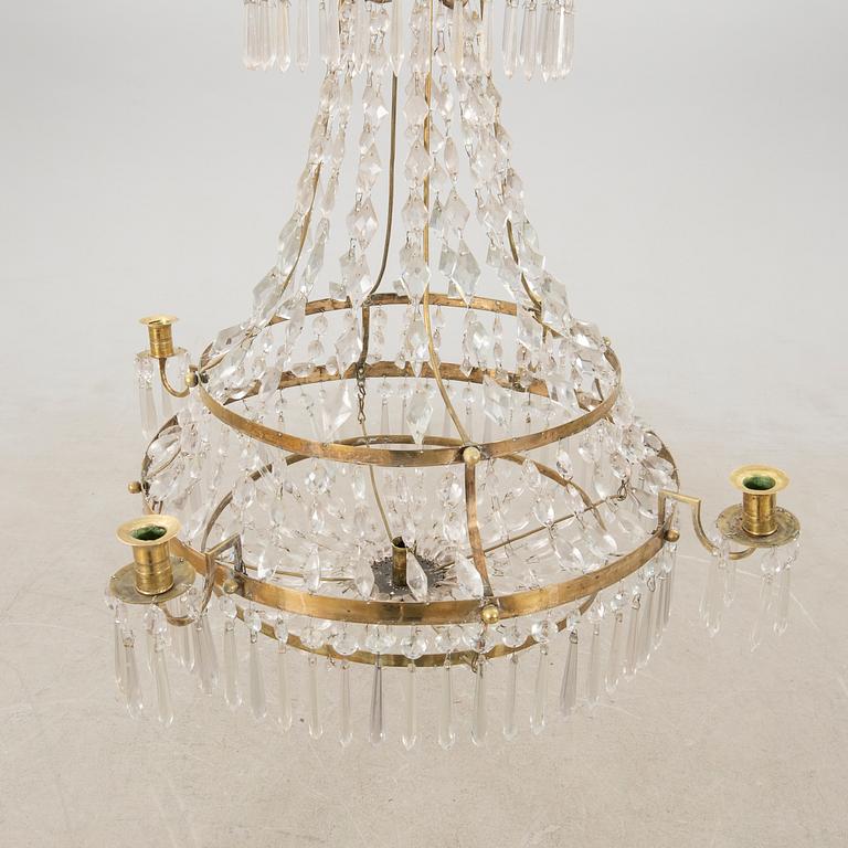 Chandelier, late Gustavian, early 19th century.