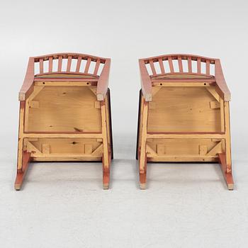 Chairs, 6 pcs, Leksand model, late 20th century.