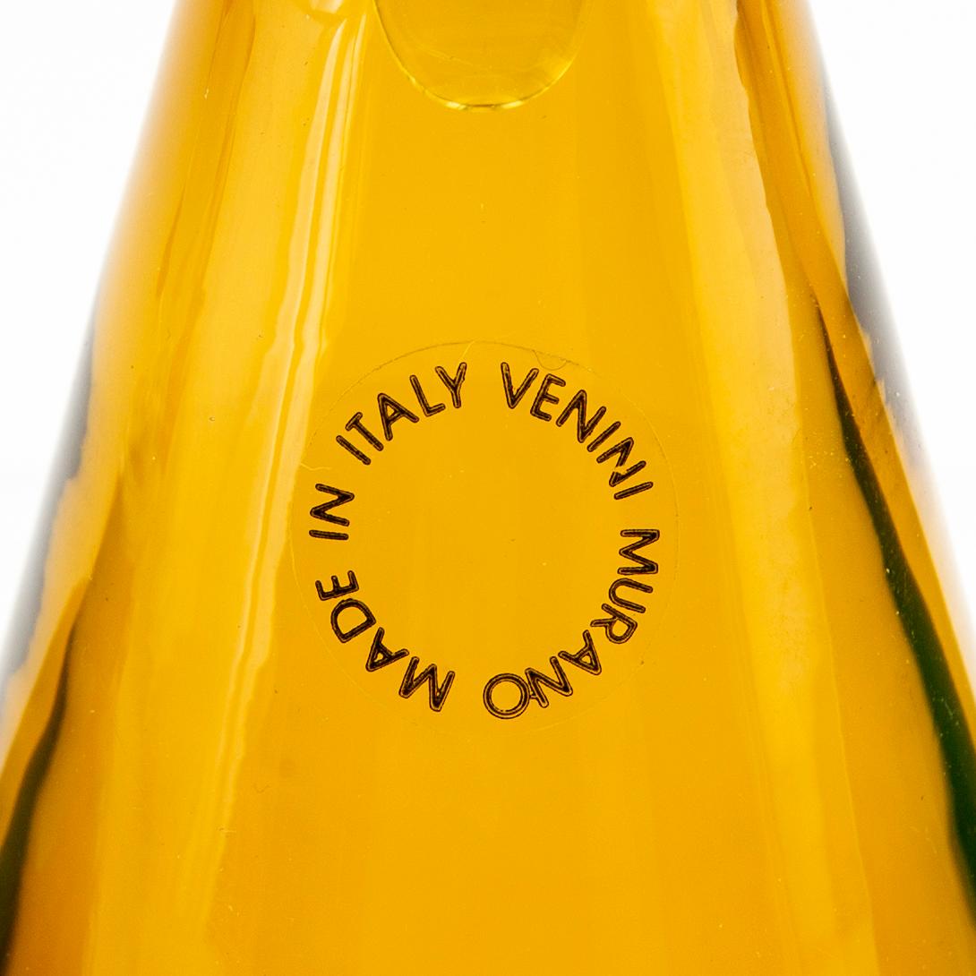 Alessandro Mendini, flakonger 4 st.,  signerade Venini, Italien.