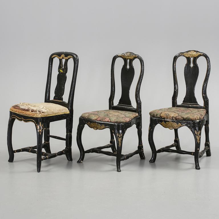 STOLAR, 2+1 st, rokoko samt senbarock, 1700-tal.