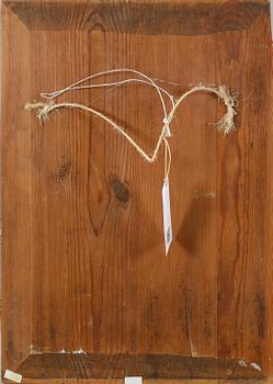 An 18th century folk art piece on panel.