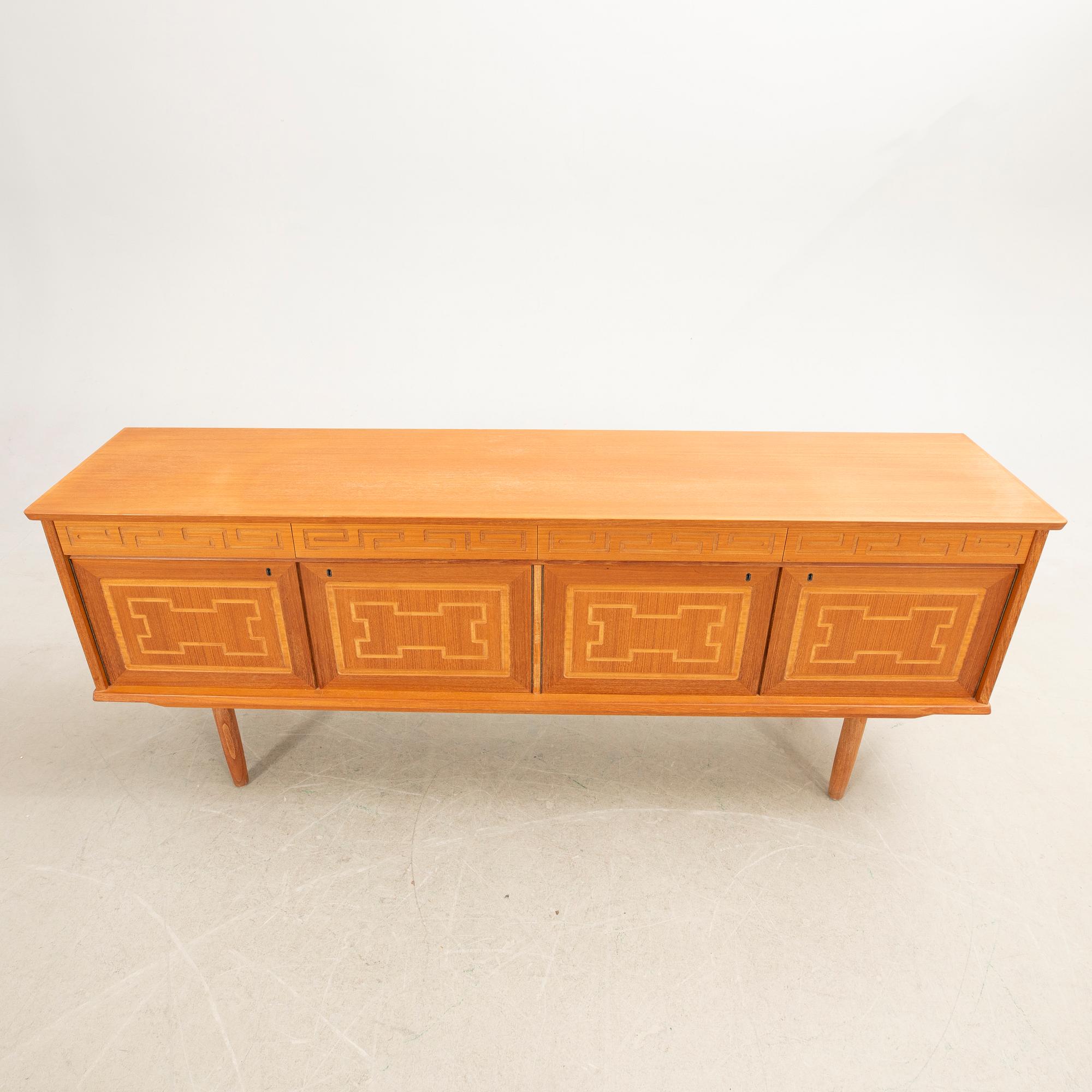 Sideboard, teakfanér. Bröderna Sörheim, Norge 1960-tal.