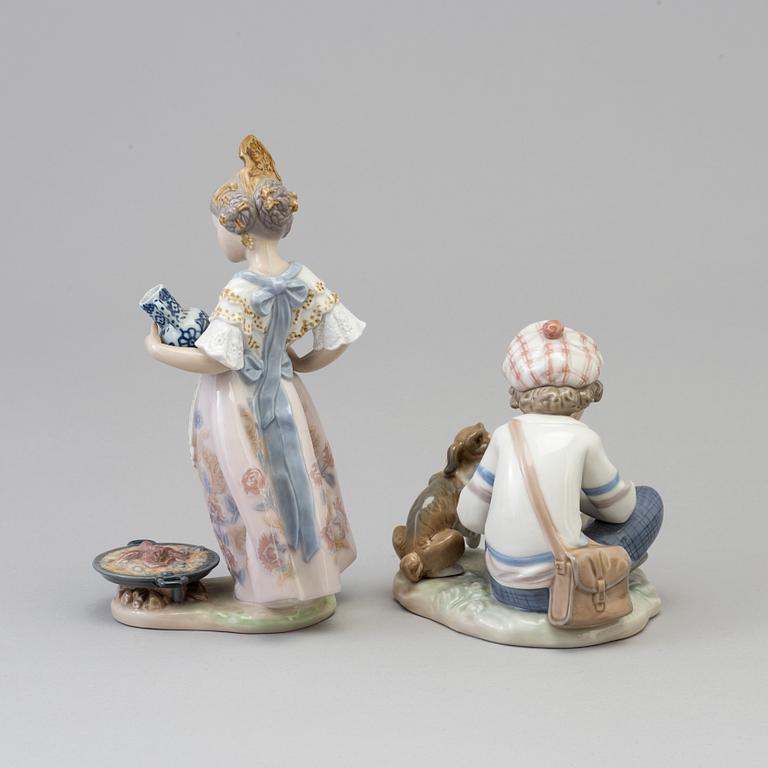 Two Lladro porcelain figurines, Spain, 1980s.