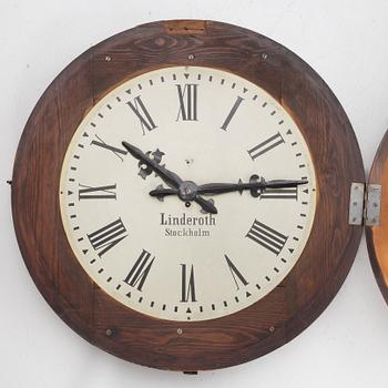A wall clock, Linderoth, Stockholm, circa 1900.