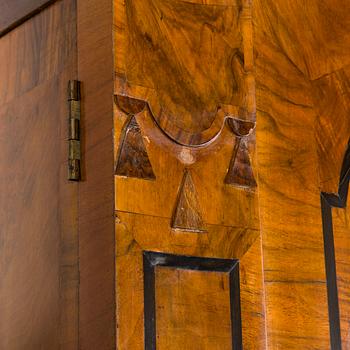 A Swedish late baroque cupboard, mid 18th century.