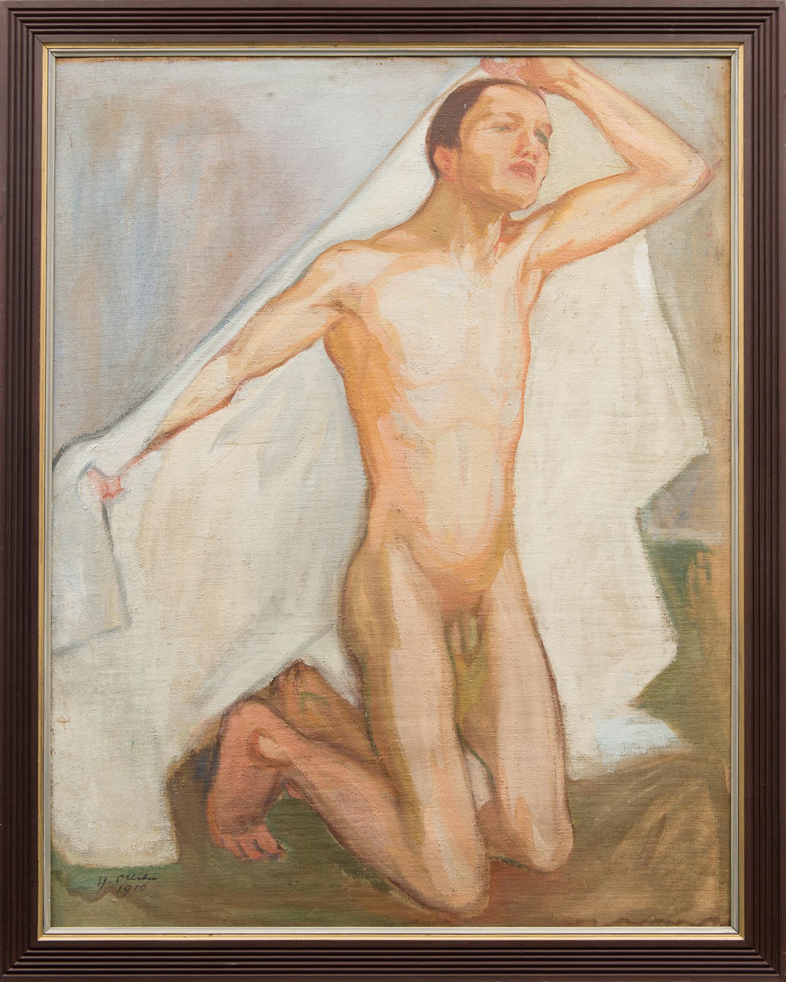Oil on canvas, signed and dated 1910.