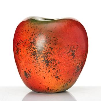 Hans Hedberg, a faience sculpture of an apple, Biotk, France.