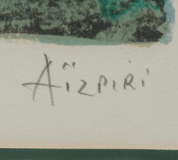 PAUL AIZPIRI, litografia, signeerattu ja merkitty E.A.