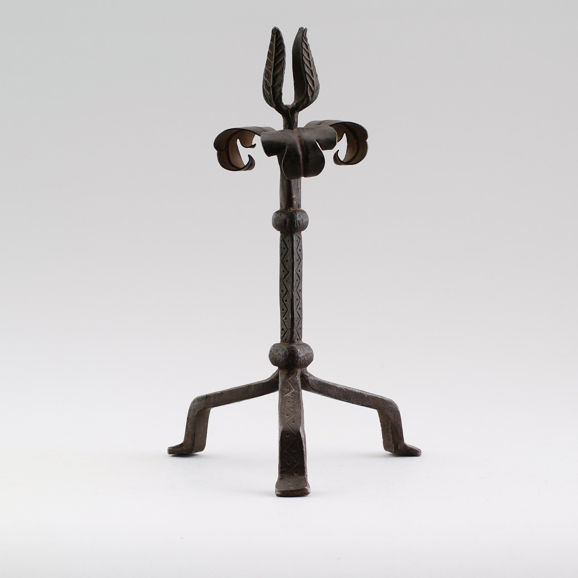 LJUSSTAKE, smide, 1700-tal.