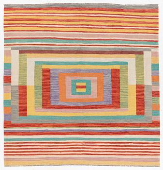 A Kelim rug, c. 200 x 195 cm.