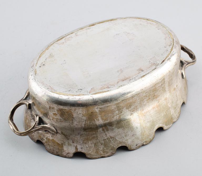 GLASSKÖLJARE, argent haché, 1700-tal.