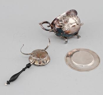 PARTI SILVER, 3 delar, Sverige, 1800/1900-tal. Vikt 280 g.