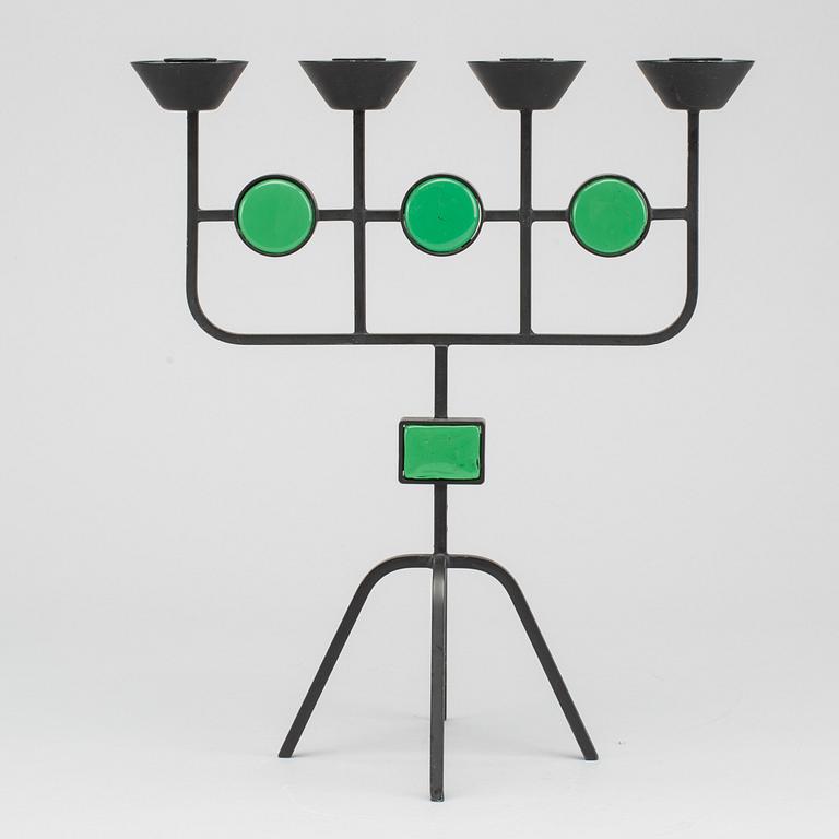 Iron candelabra by Gunnar Ander, Ystad metall.