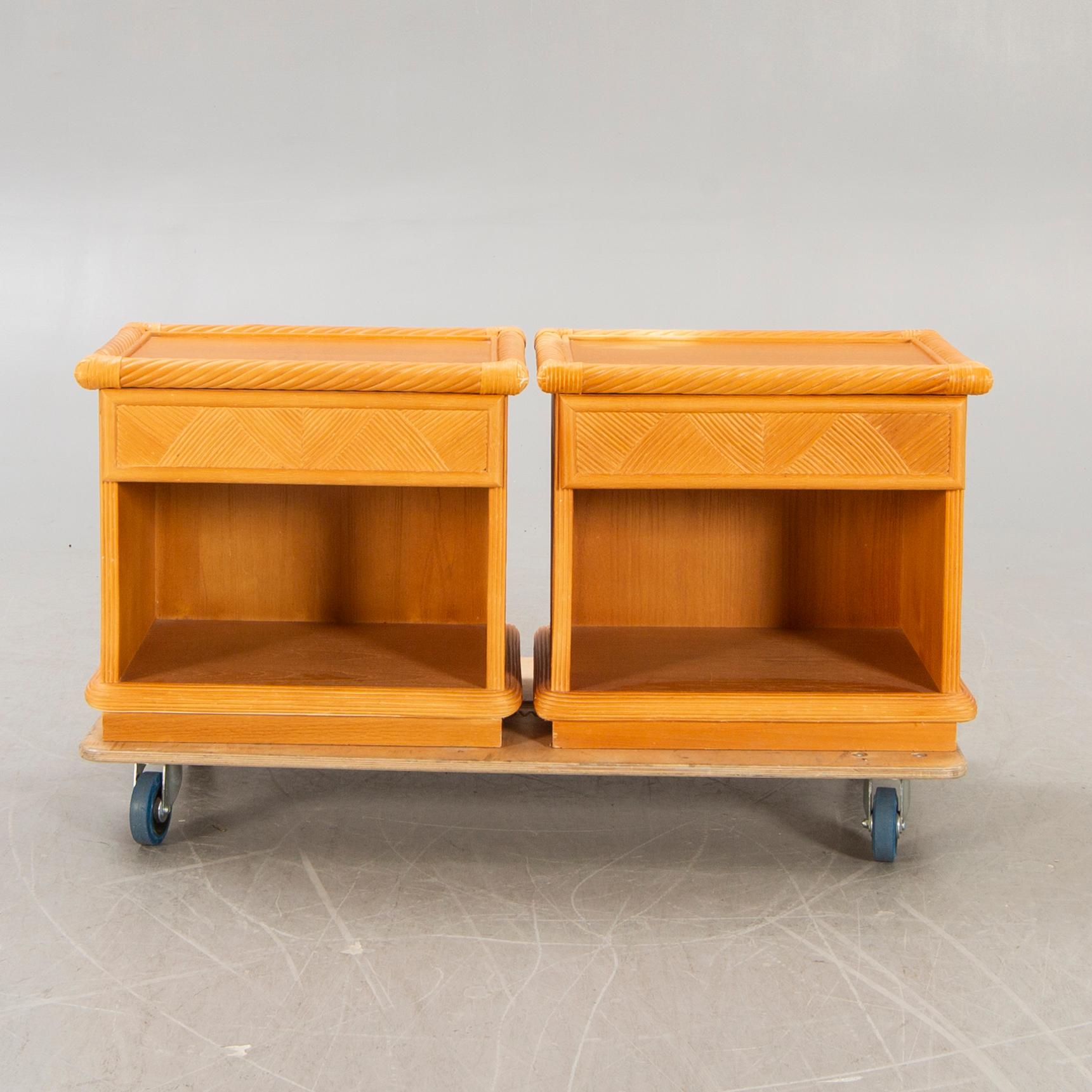 Dux, bedside tables, a pair, second half of the 20th century.