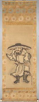 A Japanese/Chinese hanging scroll, 19th century, signed maybe Zhu Da.