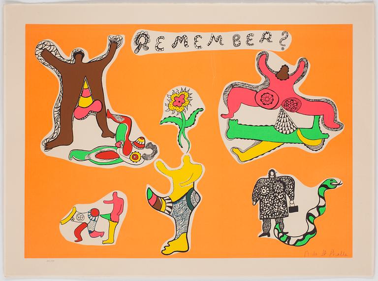 NIKI DE SAINT PHALLE, färglitografi, signerad och numrerad 21/115.