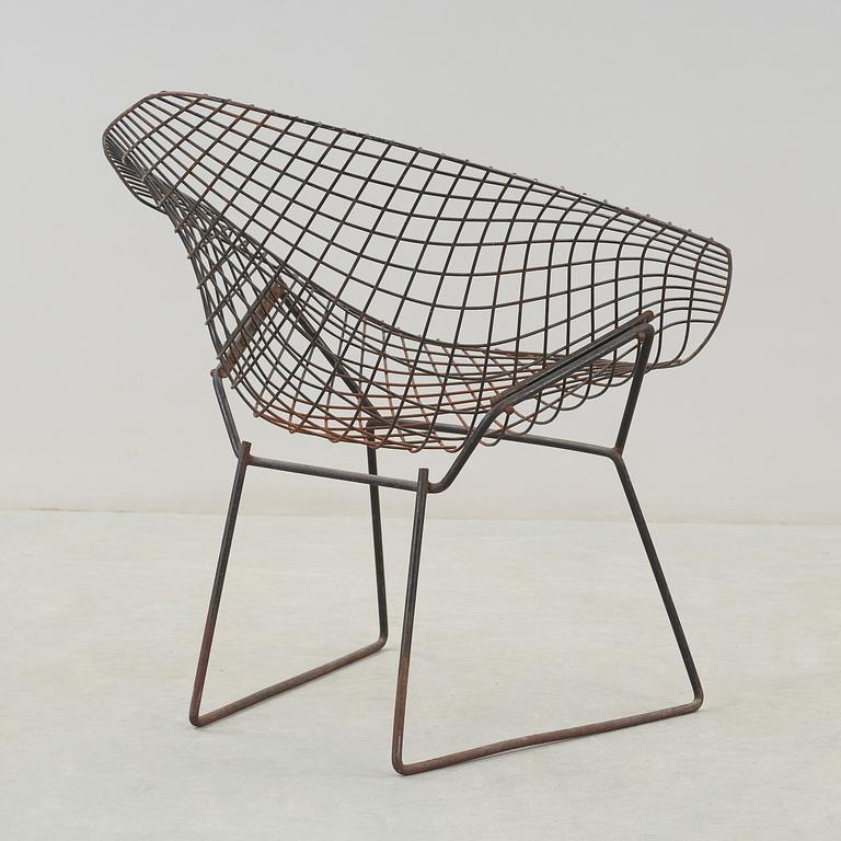 STOL, "Diamond chair", Harry Bertoia, 1900-talets andra hälft.
