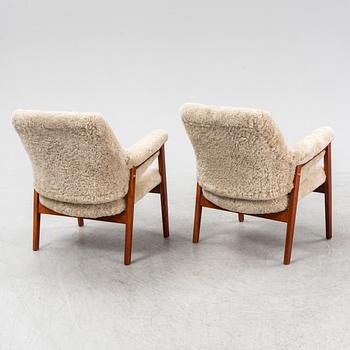 A pair of 1950s/60s easy chairs from Gärsnäs.