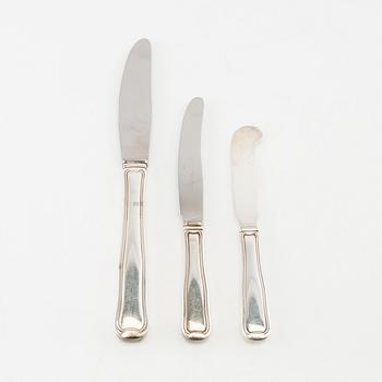 Harald Nielsen, bestick 73 dlr silver "Old Danish" Georg Jensen.