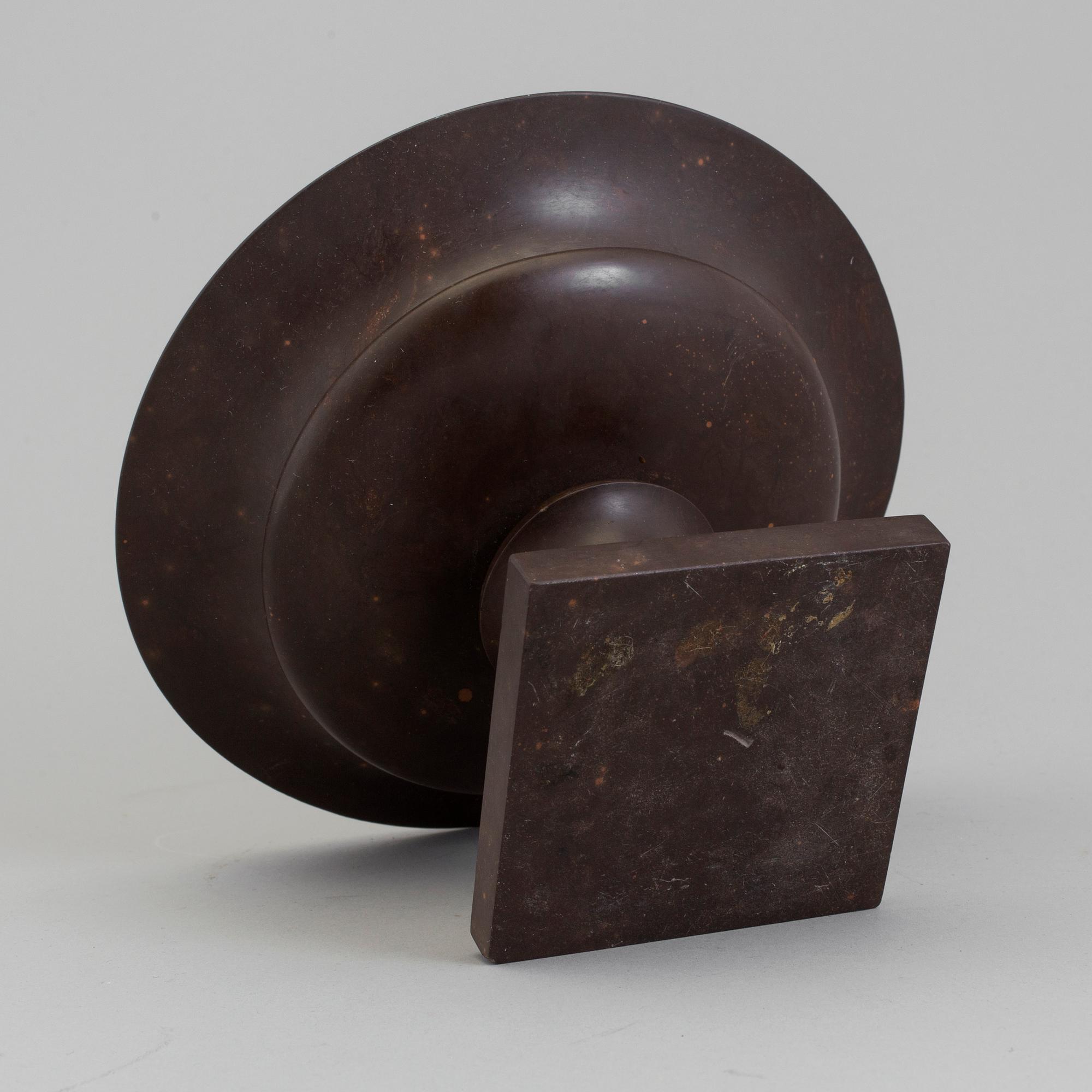 A late 18th century stone tazza.