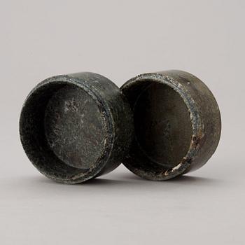 ASKAR med LOCK, två stycken. Sverige, 1800-tal.