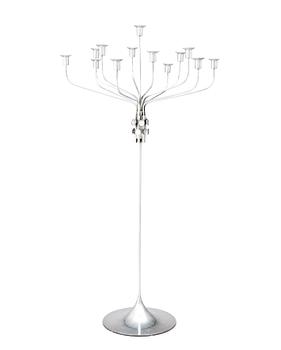 565. Tapio Wirkkala, a sterling candelabrum for 13 candles 'TW412', Hopeakeskus OY, Finland post 1968.