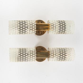 Harald Notini, wall lamps, a pair, model "11262", Böhlmarks, 1940s/1950s.