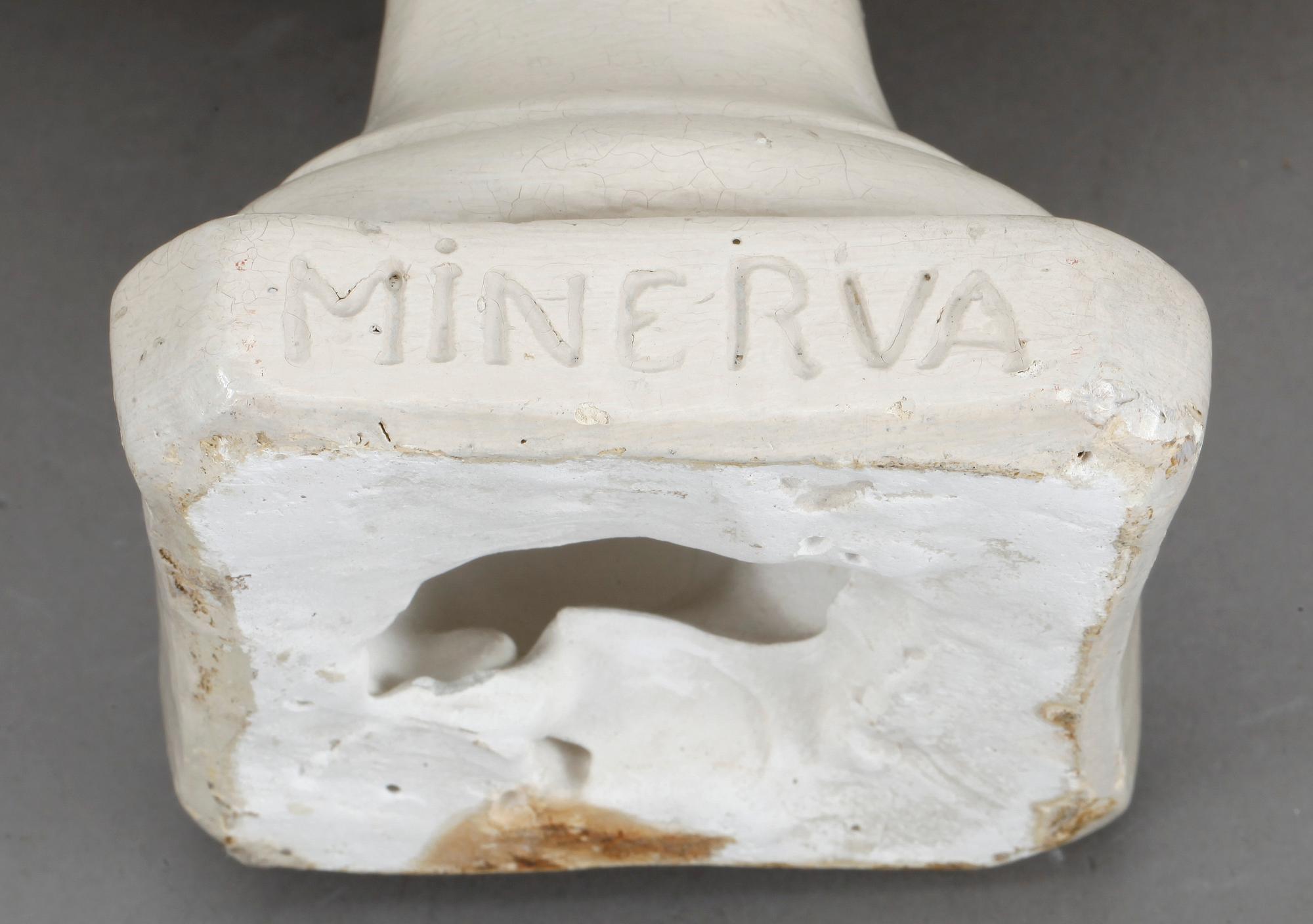 BYST, "Minerva", gips, 1900-talets andra hälft.