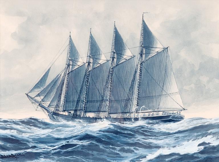 Adolf Bock, THE FOUR-MASTED SHIP ATLAS FROM MARIEHAMN.