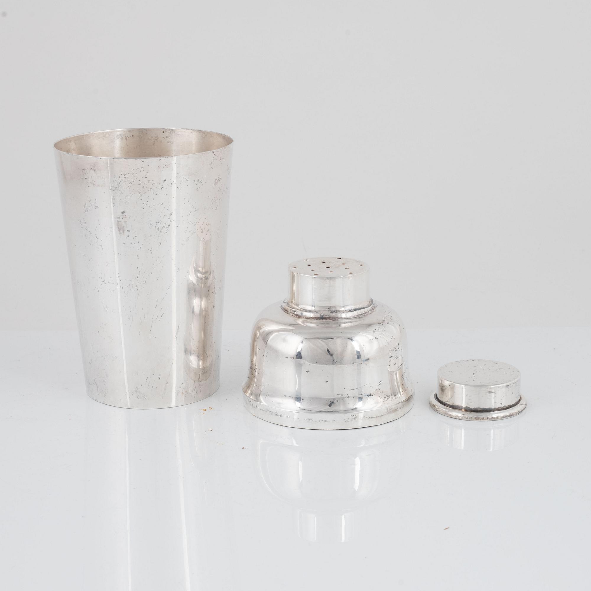 Shaker, nysilver, märkt SMPC, Sydney.