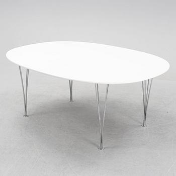 Bruno Mathsson & Piet Hein, a 'Superellips' dining table, Mathsson International, Värnamo.