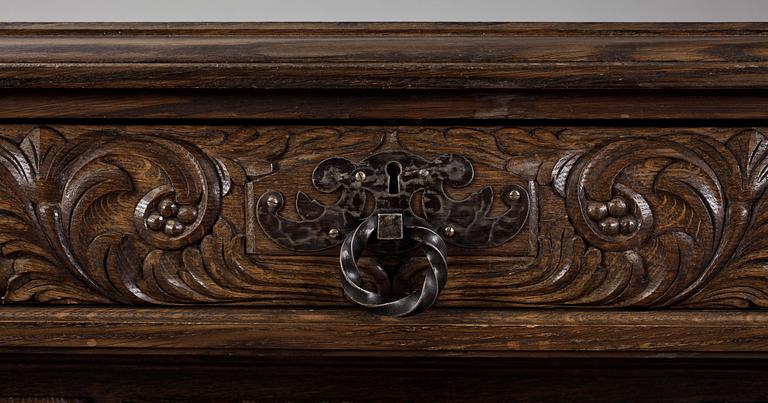 MATSALSGRUPP, 8 delar, barockstil, 1900-tal.