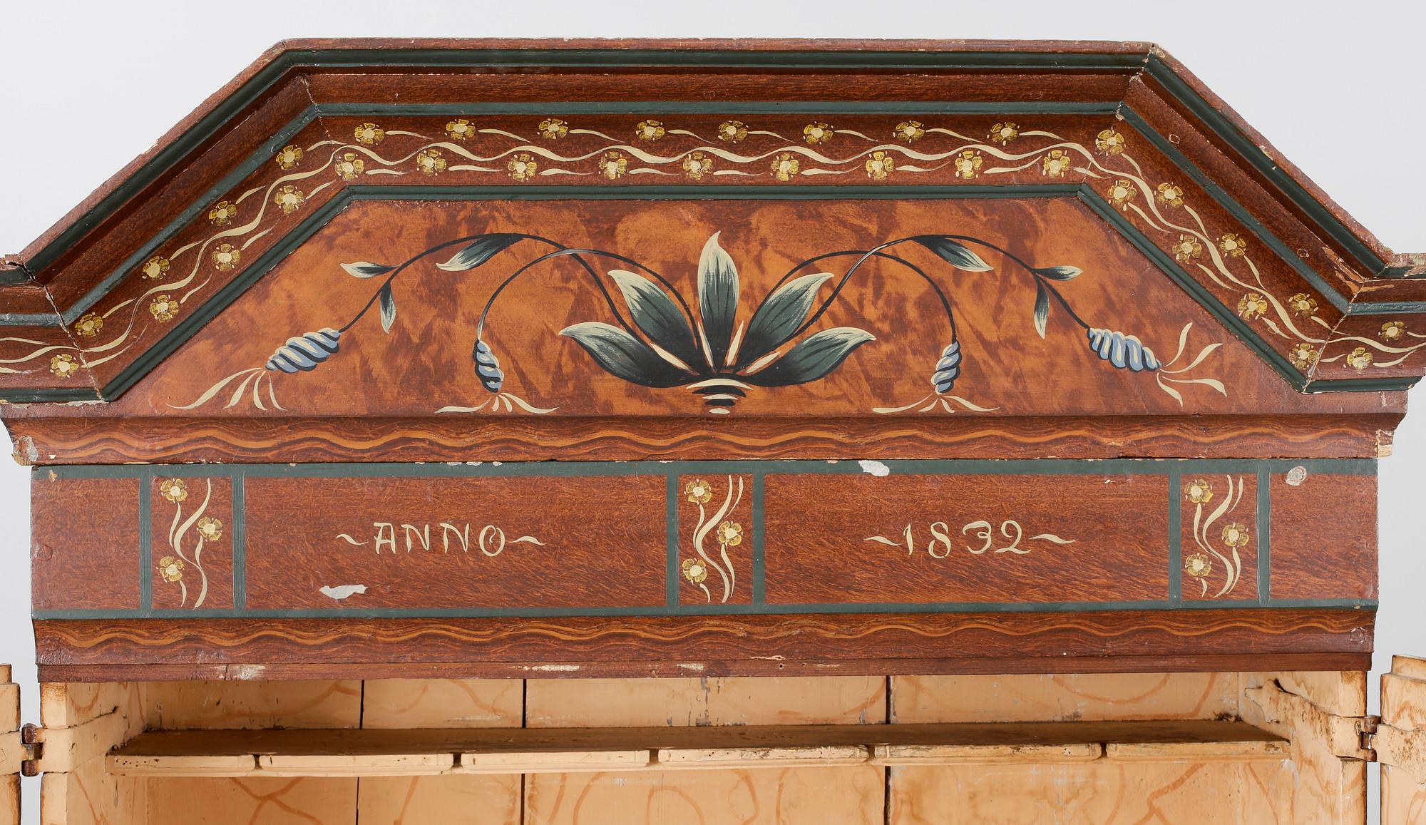 SKÅP, allmoge, 1800-talets första hälft.