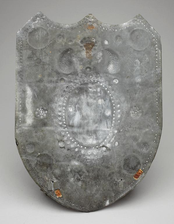 LJUSPLÅT, plåt, barockstil, sent 1800-tal.