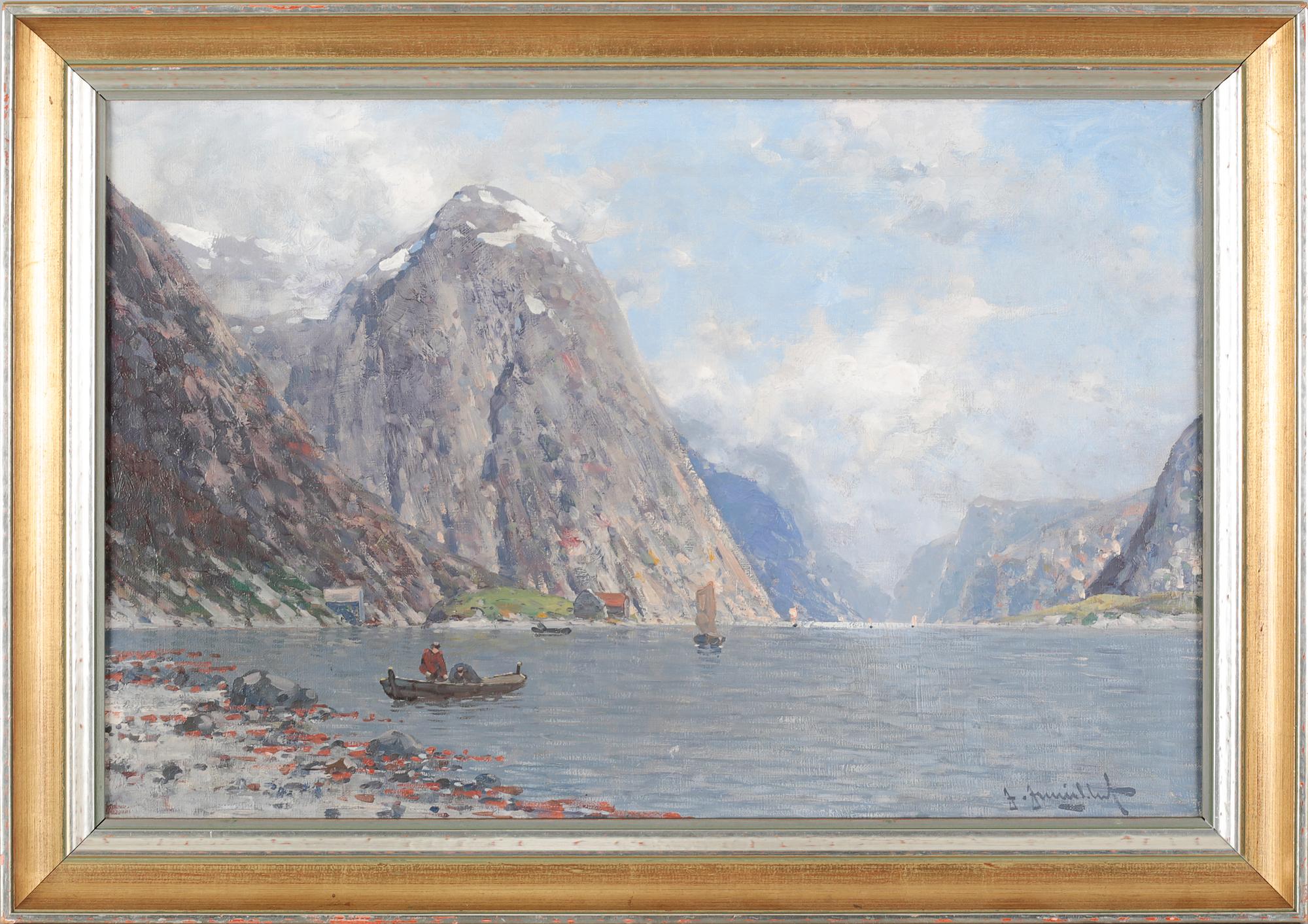UNKNOWN ARTISt, oil on canvas, signed, from the first half of the 20th century.