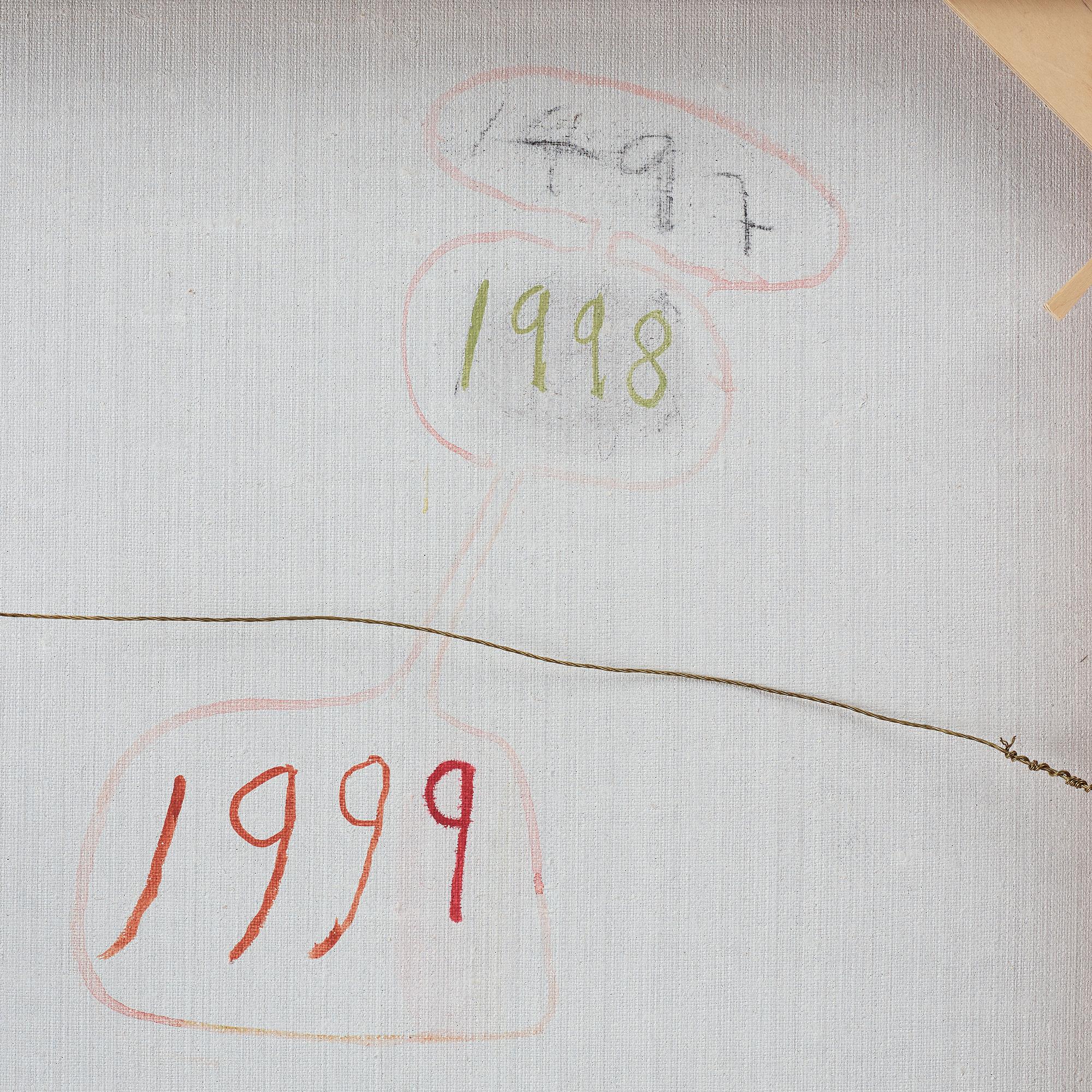 JENS FÄNGE, duk signerad och daterad a tergo.