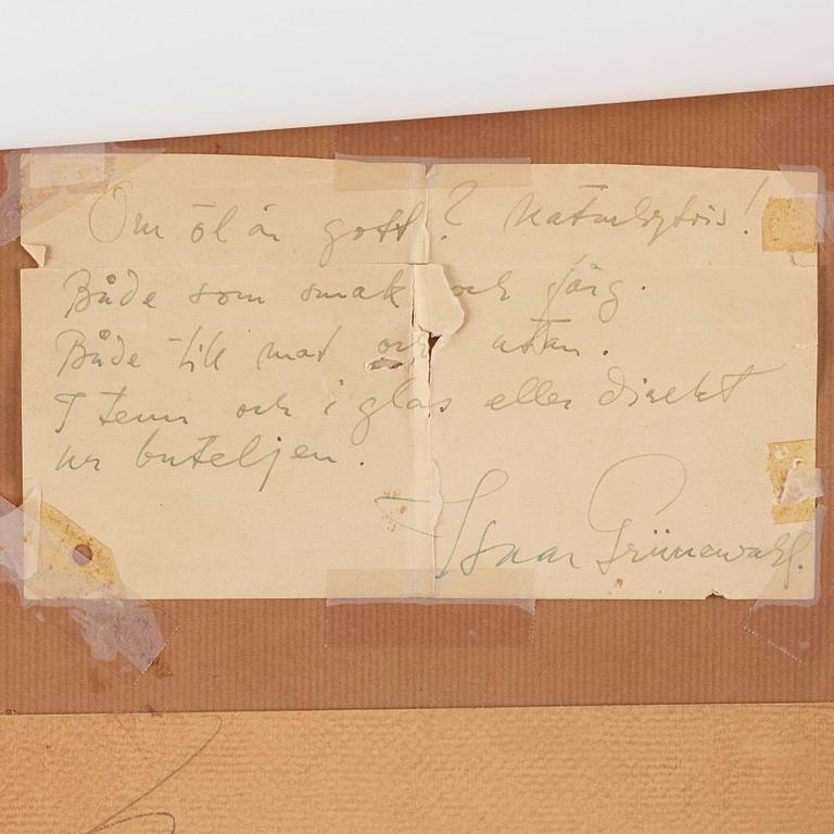 Isaac Grünewald, "Sigrid Hjertén vid staffliet".
